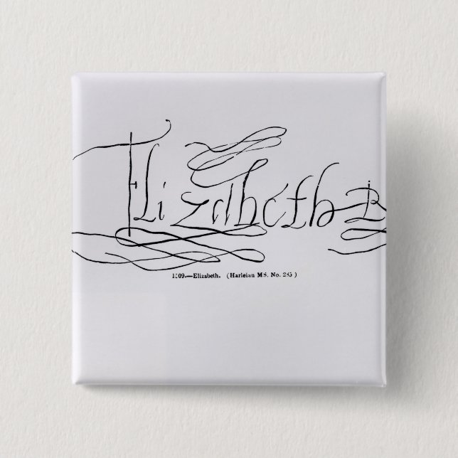 Häfte av drottningen Elizabeth mig Knapp (Framsida)