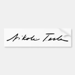 Häfte av elektricitetssnille Nikola Tesla Bildekal