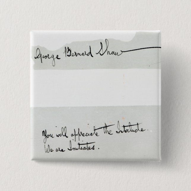 Häfte av George Bernard Shaw Knapp (Framsida)