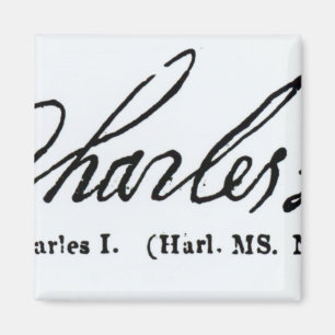 Häfte av kungen Charles mig Magnet