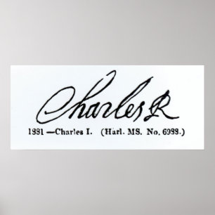 Häfte av kungen Charles mig Poster
