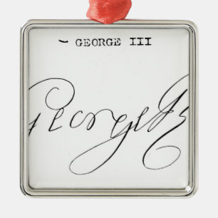 Häfte av kungen George III Julgransprydnad Metall