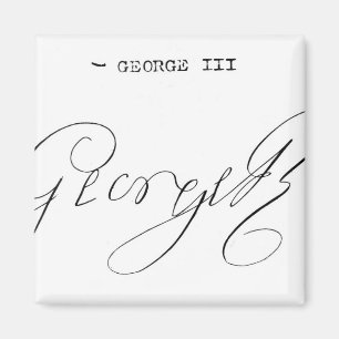 Häfte av kungen George III Magnet