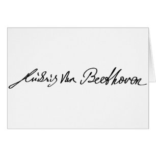 Häfte av musiker Ludwig Van Beethoven Hälsningskort