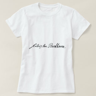 Häfte av musiker Ludwig Van Beethoven Tee Shirt