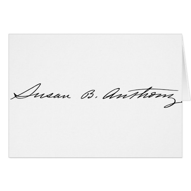 Häfte av suffragetten Susan B. Anthony Hälsningskort (Framsidan Horizontal)