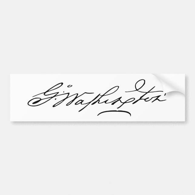 Häfte av U.S.-presidenten George Washington Bildekal (Framsidan)