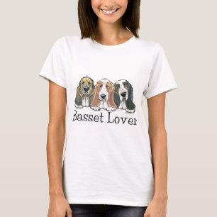Häfte för Bassethundälskare Tee
