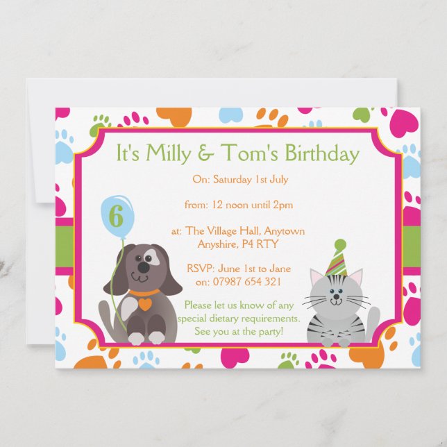 Häfte: Matte 12,7 cm x 17,8 cm, standard vit Inbjudningar (Framsida)