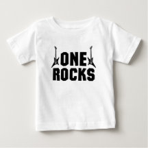 Häftig 1-års födelsedag En gungar Rock n Roll