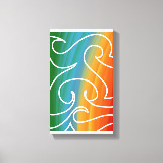 Häftig abstrakt konst av RRW 2026 #2 Canvastryck