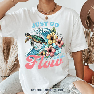 Häftig Beach T-Shirt - Låt Det Skölja Över