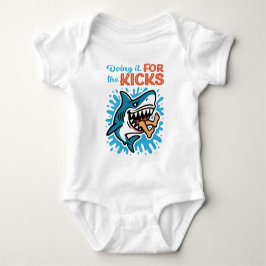 Häftig blå haj för kicks t shirt