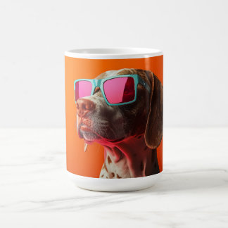 Häftig Bracco italiano hund med solglasögon Kaffemugg