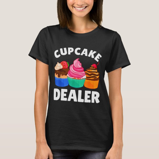 Häftig Cupcake-kostym för män kvinnor bakning Cupc T Shirt (Framsida)