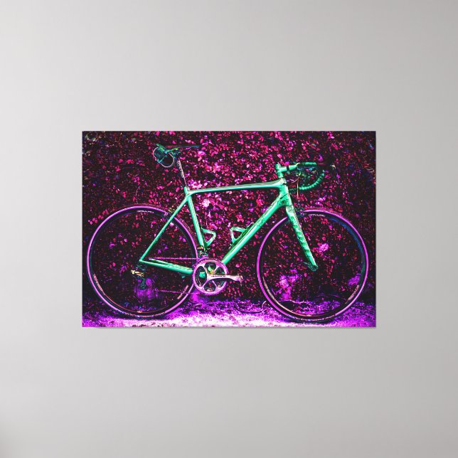 Häftig cykel 1 canvastryck (Framsida)