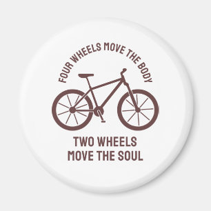 Häftig cykeldesign - två hjul rör själen magnet