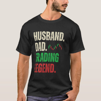 Häftig Dagshandel För Pappa Far Stocks Handlare St T Shirt