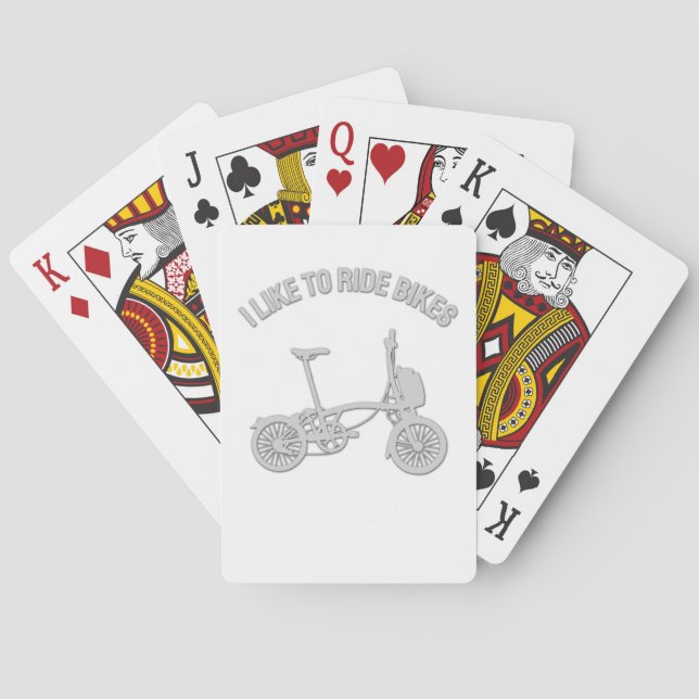 Häftig design - jag gillar att cykla casinokort (Baksidan)