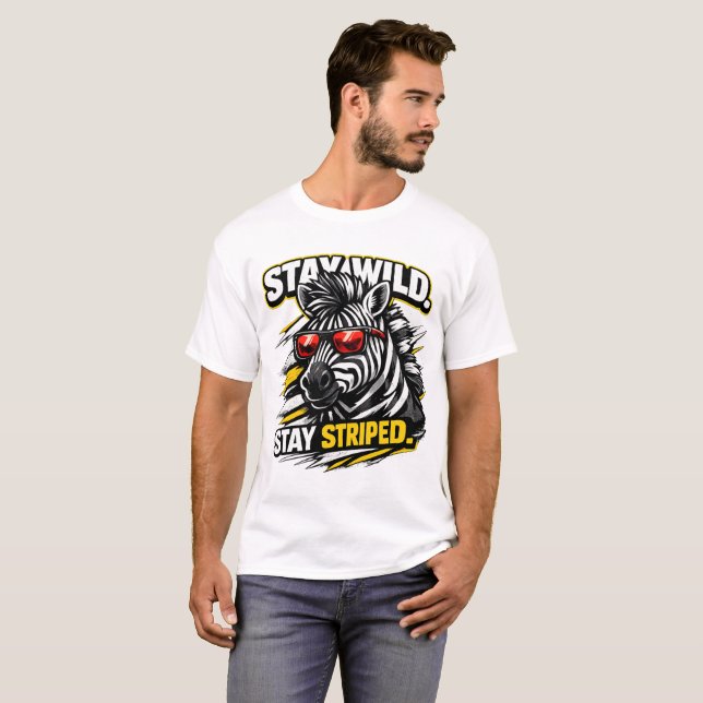 Häftig Djurstil Rollig Grafisk T-Shirt (Hel framsida)