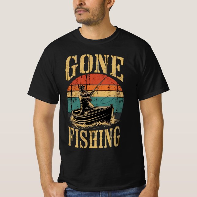 Häftig fiske-T-shirt T Shirt (Framsida)