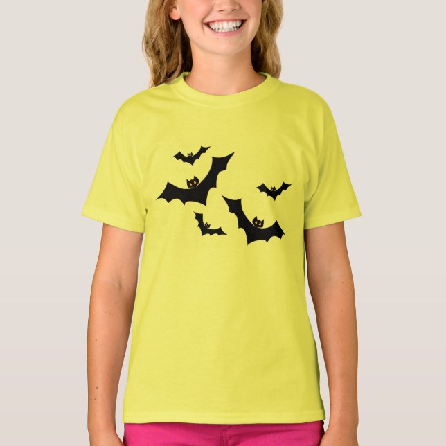 Häftig Flygande Fladdermus T-Shirt | Söt Fladdermu (Framsida)