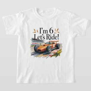 Häftig Födelsedagsdesign för 6-åriga Pojkar med Ra T Shirt