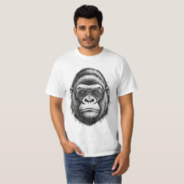 Häftig gorilla stil t-shirt
