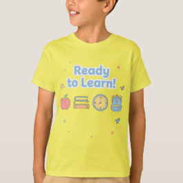 Häftig Gul Pojktröja för Skolan T Shirt
