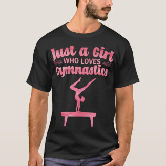 Häftig Gymnastik Konst För Flickor Kvinnor Gymnast T Shirt