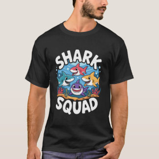 Häftig hajkonst för män och kvinnor Vit hammarhaj T Shirt