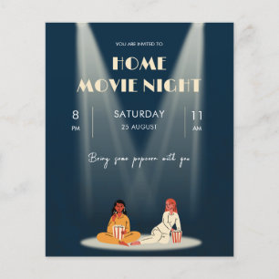 Häftig Hemmafilm Natt Mörk Flygblad