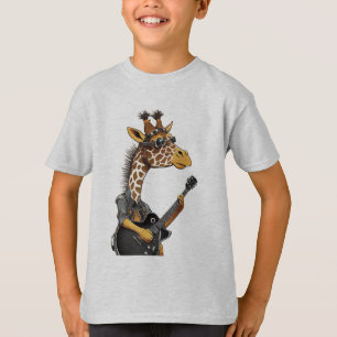 Häftig Hipster Giraff T-Shirt - Vilda Livet Presen