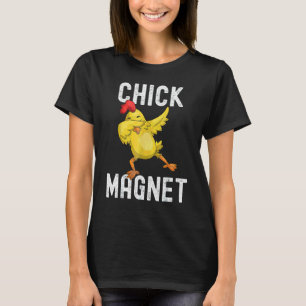 Häftig höna Magnet Dabbing Höna Glad Påsk T Shirt