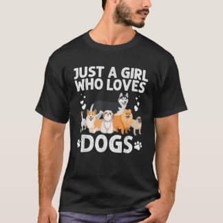 Häftig hundälskare för kvinnor tjejer hundfrisör f t shirt