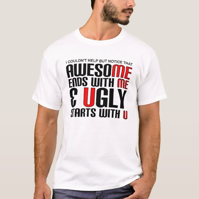 Häftig Jag Rolig T-shirt (Framsida)