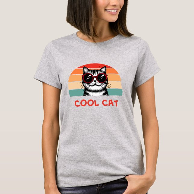 Häftig katt 2 t shirt (Framsida)