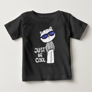 Häftig katt bebis t shirt