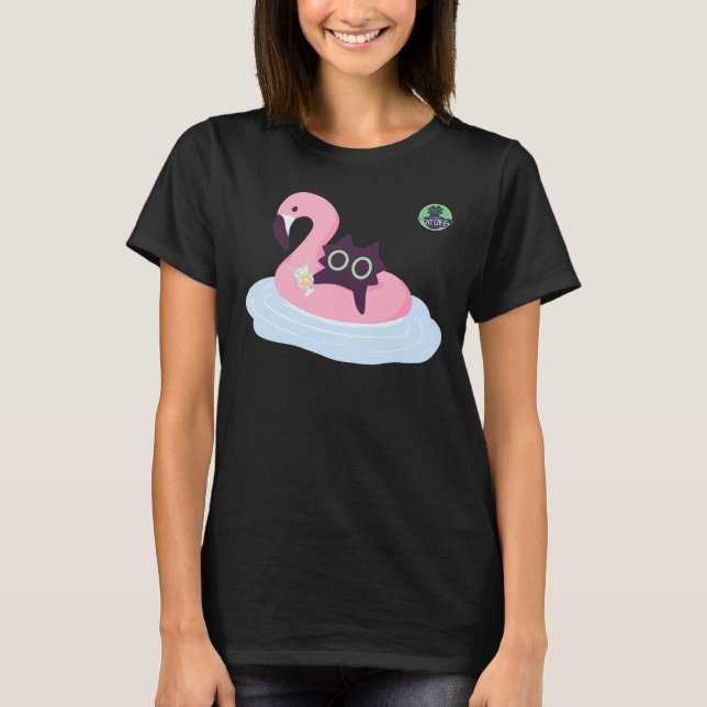 Häftig katt sommar - The Alaska Cat Cafe T Shirt (Framsida)