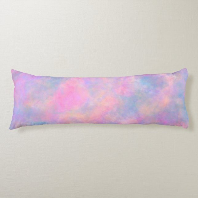 Häftig kombination av pastellfärger  kroppskudde (Framsidan)