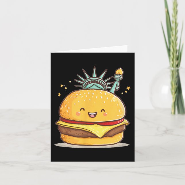 Häftig Liberty Statue Burger Kostym För Pojkar Och Kort (Framsida)