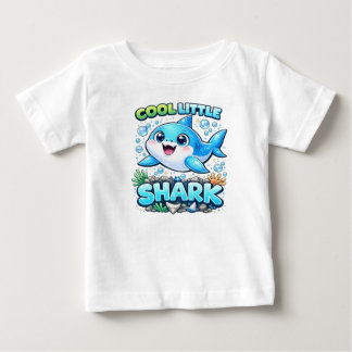 Häftig liten hajtröja för pojkar t shirt