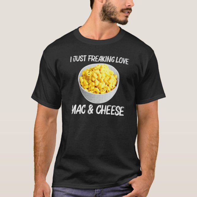 Häftig Mac Och Ost För Män Kvinnor Macaroni Mat Th T Shirt (Framsida)