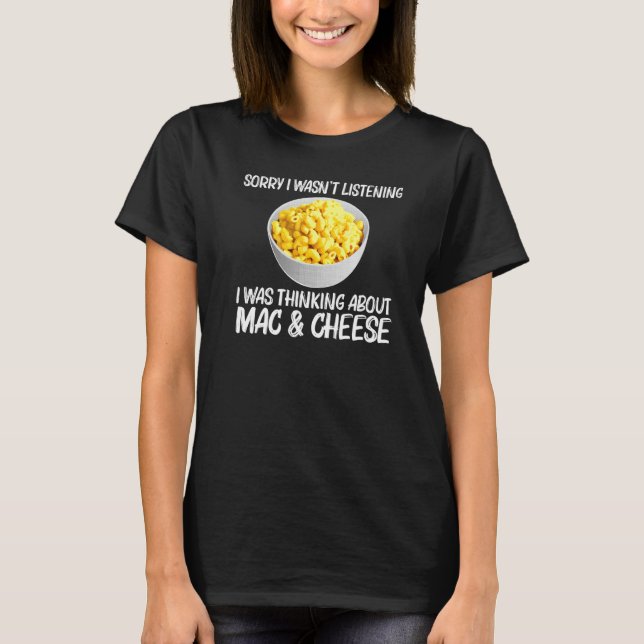 Häftig Mac Och Ost För Män Kvinnor Macaroni Mat Th T Shirt (Framsida)