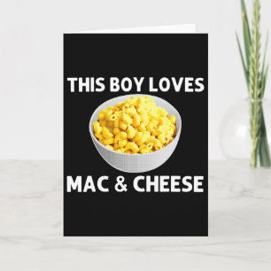 Häftig Mac Och Ost För Pojkar Barn Makaroner Mat T Kort