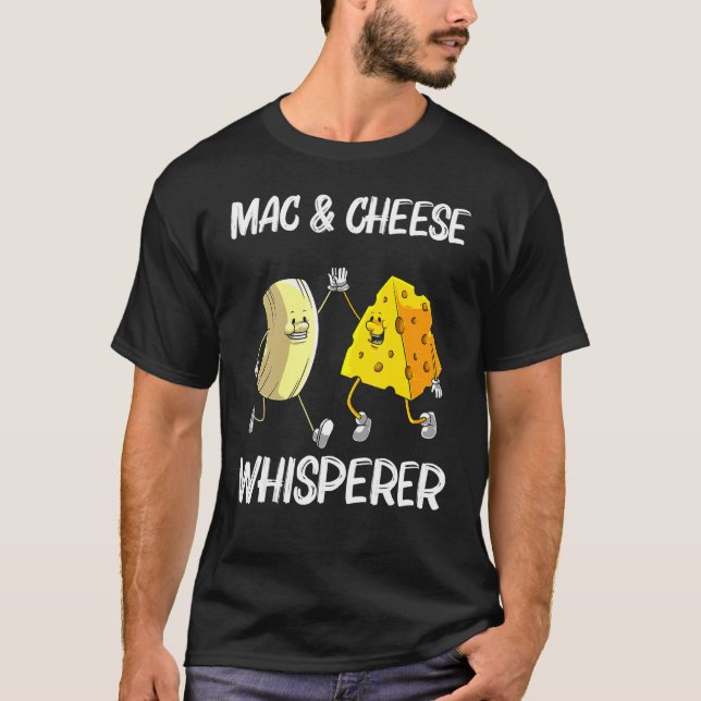 Häftig Mac & Ost För Män Kvinnor Bakat Ostig Macar T Shirt (Framsida)