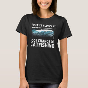 Häftig malfiske för män kvinnor mal fiskespö t shirt