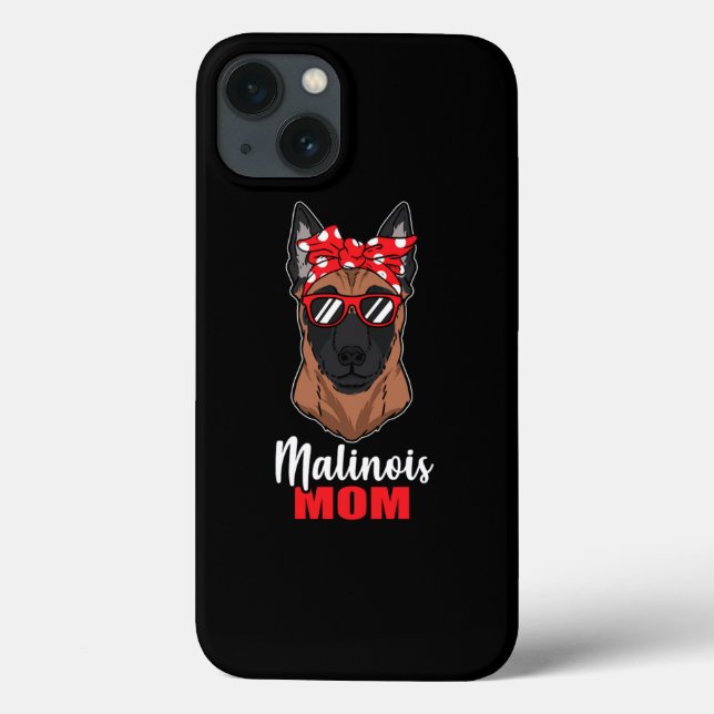 Häftig Malinois Hund Mamma Hund Älskare Husdjur Gå (Baksida)
