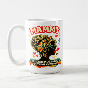 Häftig Mamma Retro Mormor Vintage Groovy Present Kaffemugg