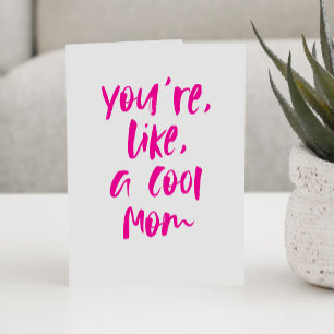 Häftig mamma rolig fet Glad mors dag Kort